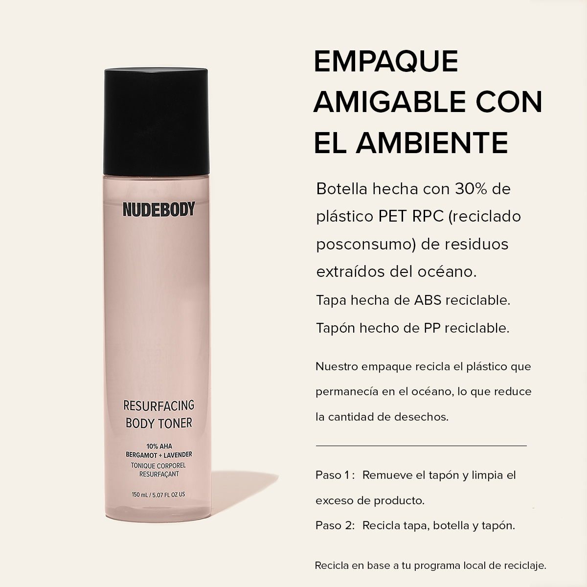 NUDEBODY RESURFACING BODY TONER (TÓNICO REJUVENECEDOR)